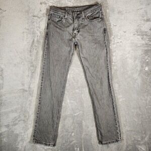 Levi's 511 Jeans Men's 30X31 (Tag 30X32) Slim‎ Straight Gray Pants NO INNER TAG